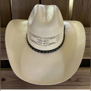 BUCK & Brana Cream Cowboy Hat with Black Band